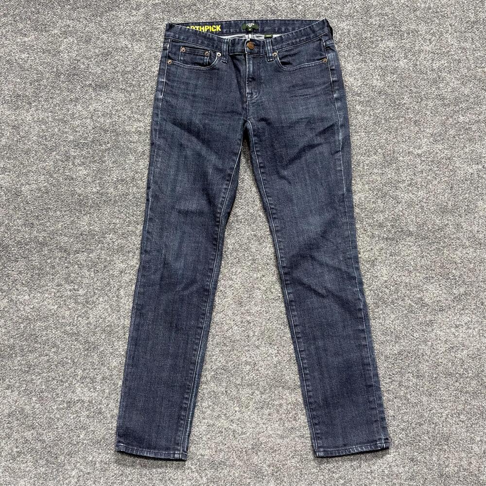 J.Crew Jeans Womens 28 Blue Dark Wash Toothpick Skinny Stretch Denim Pants